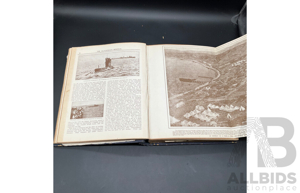 The All-Australia Memorial, a Historical Record of Australia's Efforts During World War I
