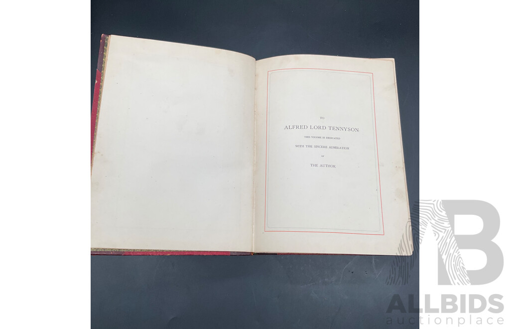 Antique Book, Musings in Maoriland, Thomas Braken, Published Arthur T Keirle, New Zealand, 1890, Gilt Embossed Hard Cover