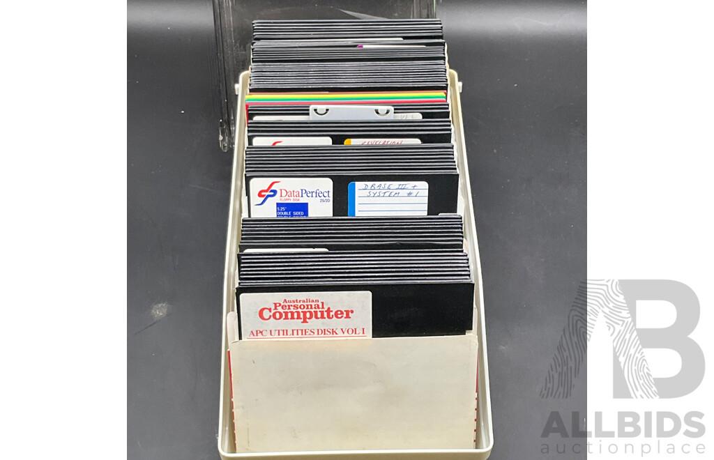 Assorted Vintage Retro Media Storage and Accessories