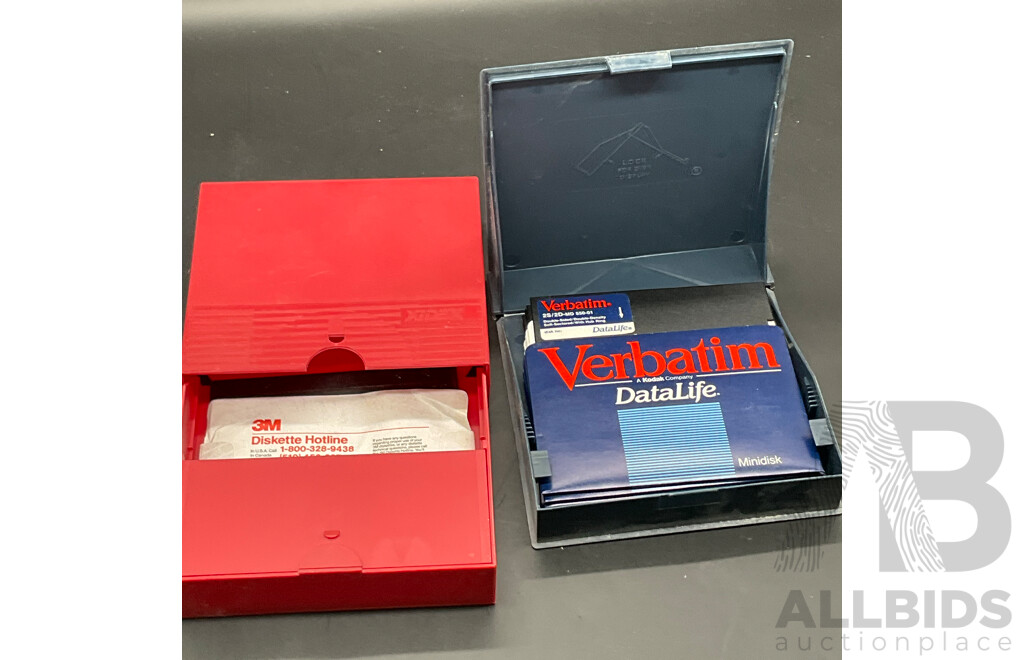 Assorted Vintage Retro Media Storage and Accessories