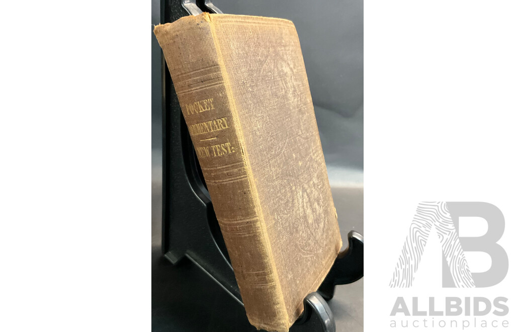 Three Antique 1850s Collection - New Testament Packet Commentary, Outline Lectures Vol. 1, Vol. 2