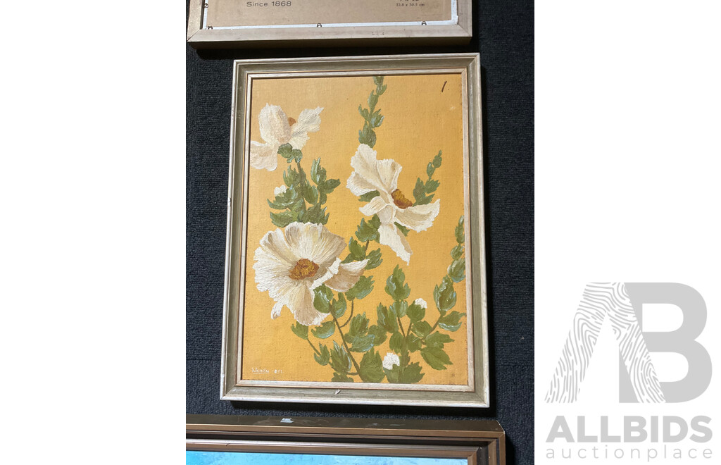 Assorted Framed Paintings - Mixed Media on Board - Lot of 11