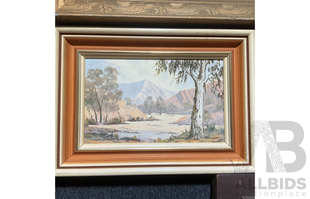 Assorted Framed Vintage Prints and Metal Wall Plaques - Lot of 9