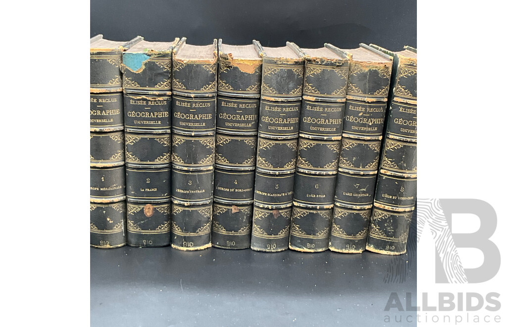 NOUVELLE GEOGRAPHIE UNIVERSELLE by Elisee - 8 Volumes