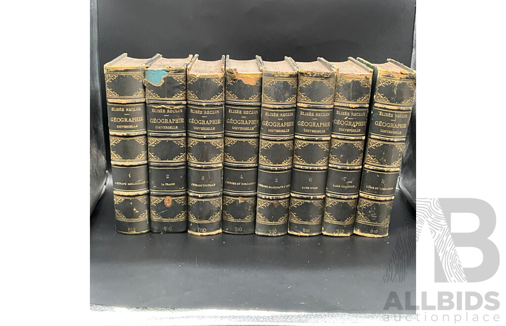NOUVELLE GEOGRAPHIE UNIVERSELLE by Elisee - 8 Volumes