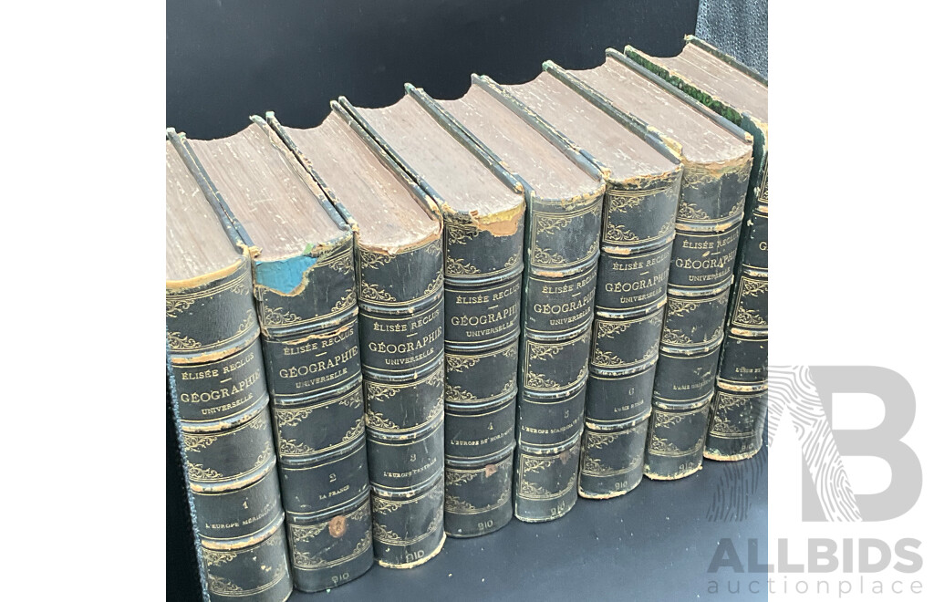 NOUVELLE GEOGRAPHIE UNIVERSELLE by Elisee - 8 Volumes