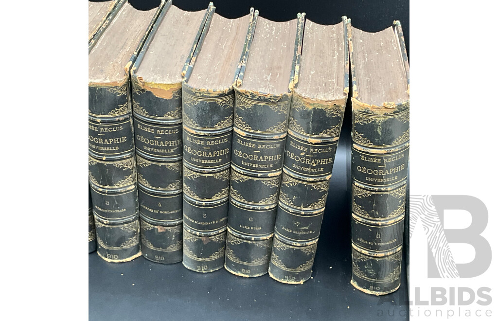NOUVELLE GEOGRAPHIE UNIVERSELLE by Elisee - 8 Volumes