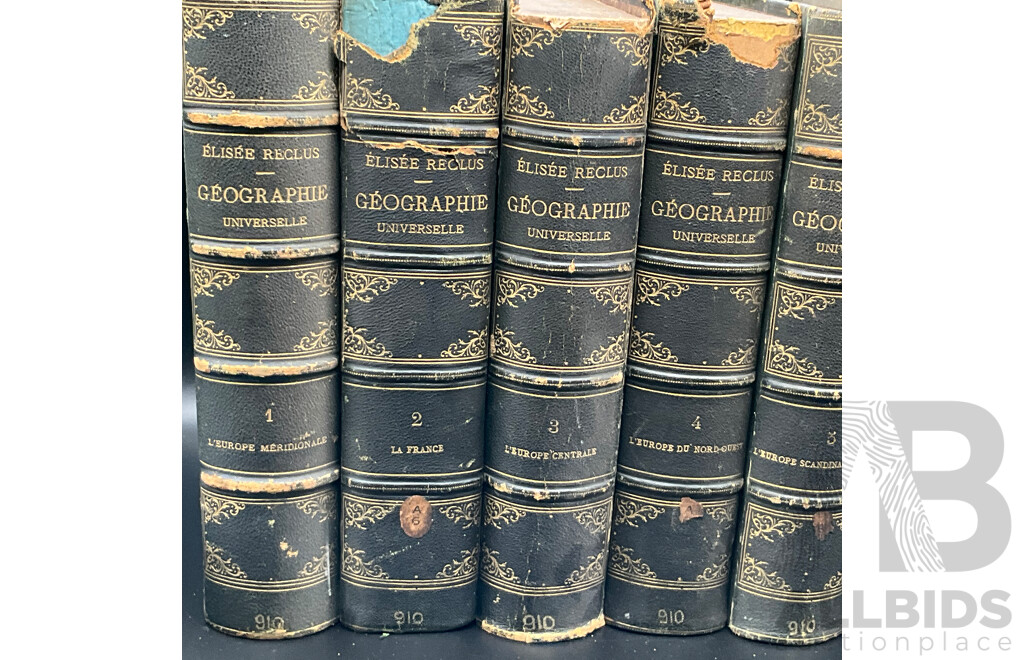 NOUVELLE GEOGRAPHIE UNIVERSELLE by Elisee - 8 Volumes