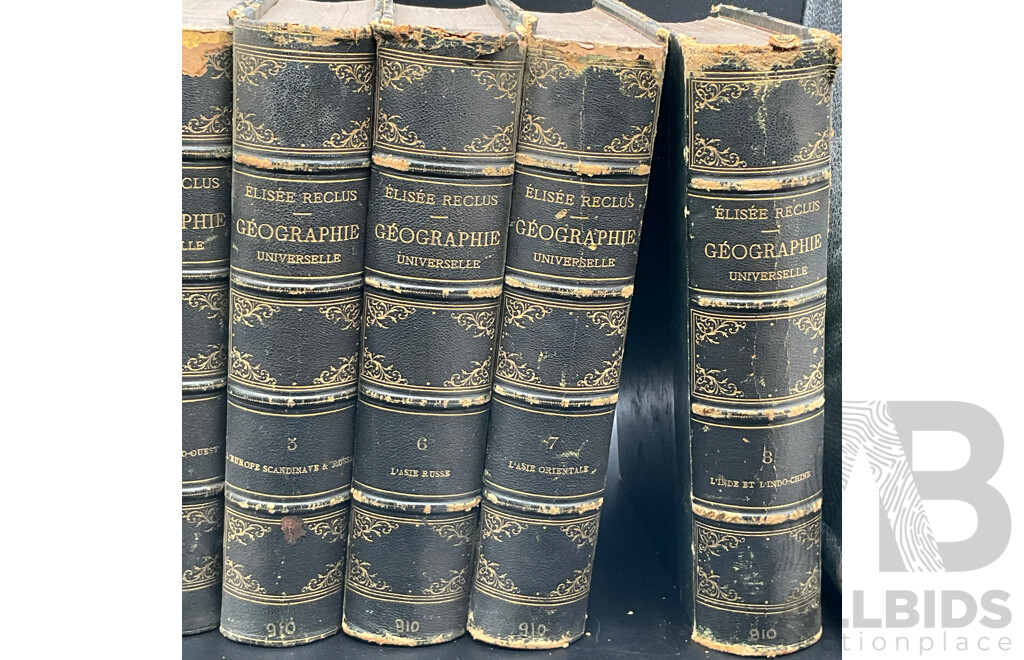 NOUVELLE GEOGRAPHIE UNIVERSELLE by Elisee - 8 Volumes