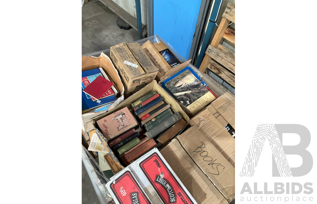 One Full Pallet - Mystery Collection of Vintage Books