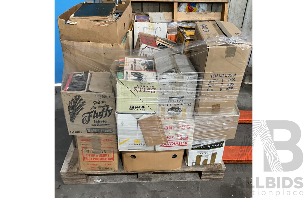 One Full Pallet - Mystery Collection of Vintage Books