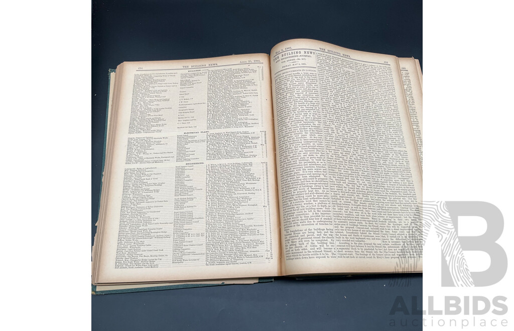 The Building News Architectural Journal, 1902 Volume