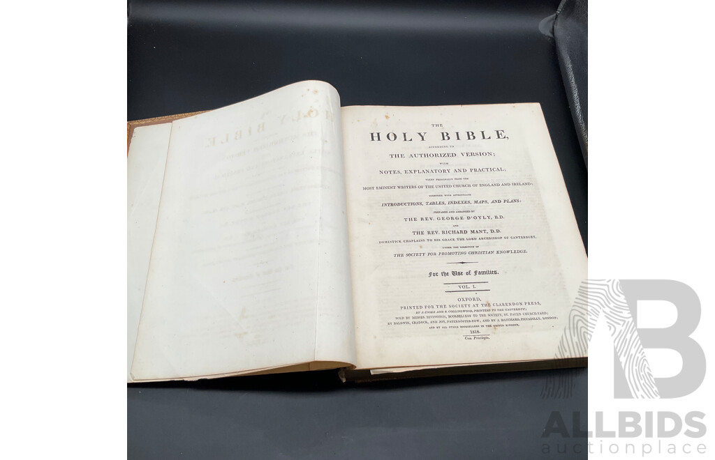 THE HOLY BIBLE, Vol I, Vol II and Vol II Part II