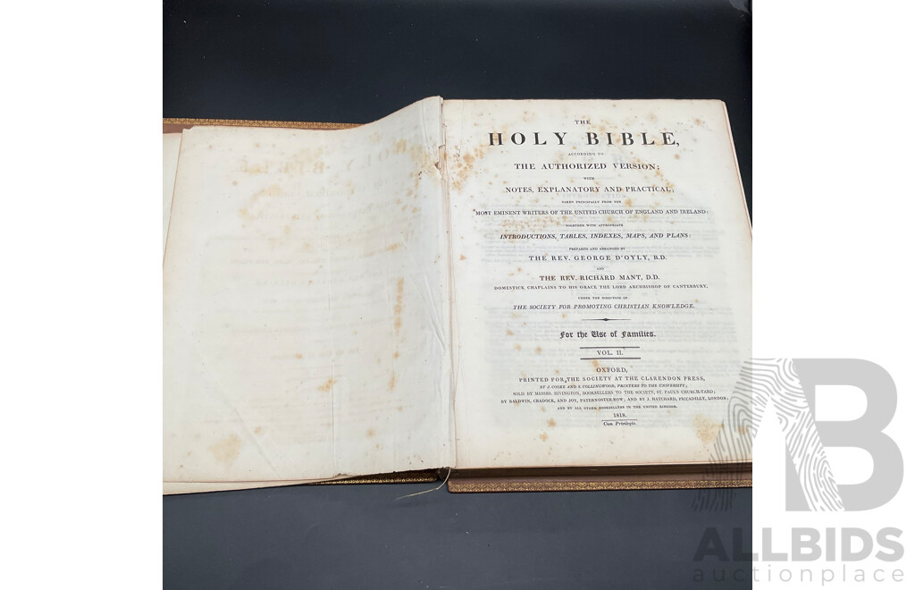 THE HOLY BIBLE, Vol I, Vol II and Vol II Part II