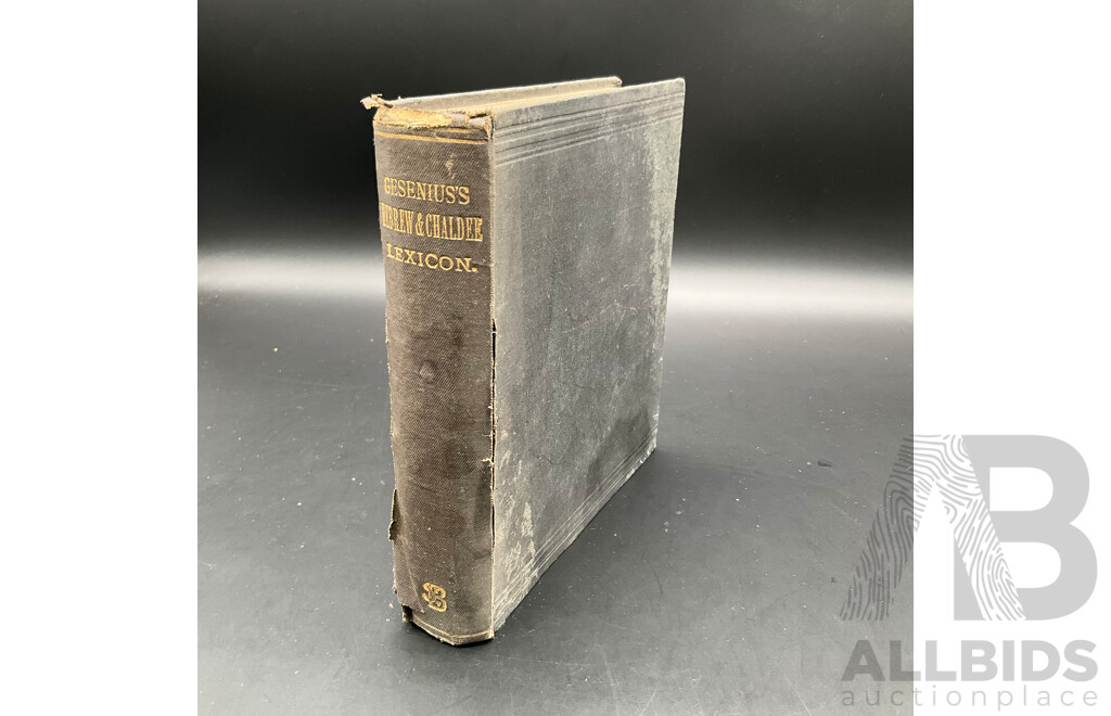 GESENIUS - Herbrew and Chaldee Lexicon to the Old Testament Scriptures