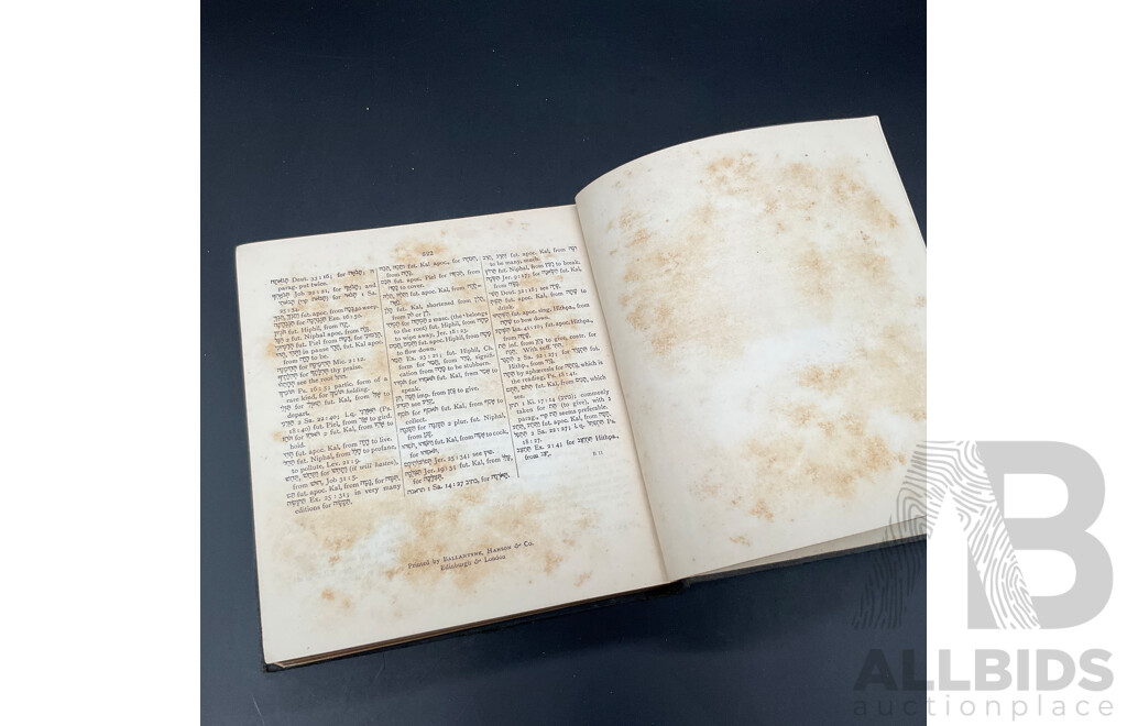 GESENIUS - Herbrew and Chaldee Lexicon to the Old Testament Scriptures