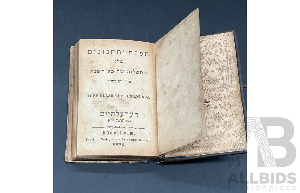 JEWISH Prayer Book