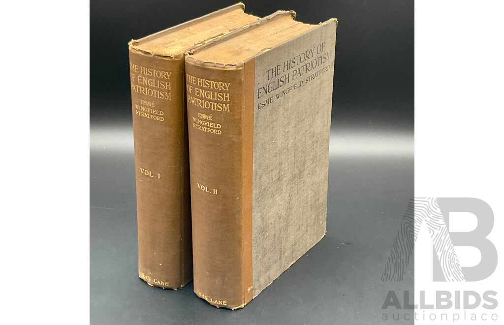 THE HISTORY O ENGLISH PATRIOTISM by Esme Wingfield Stratford - Vol. 1 and Vol. 2