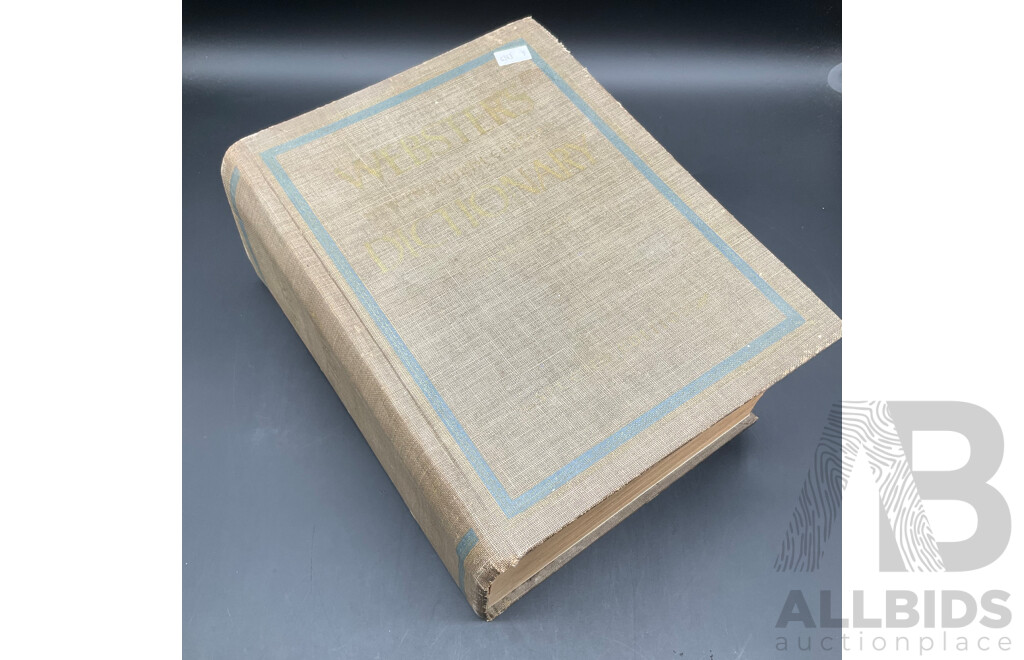 WEBSTER NEW TWENTIETH CENTURY DICTIONARY