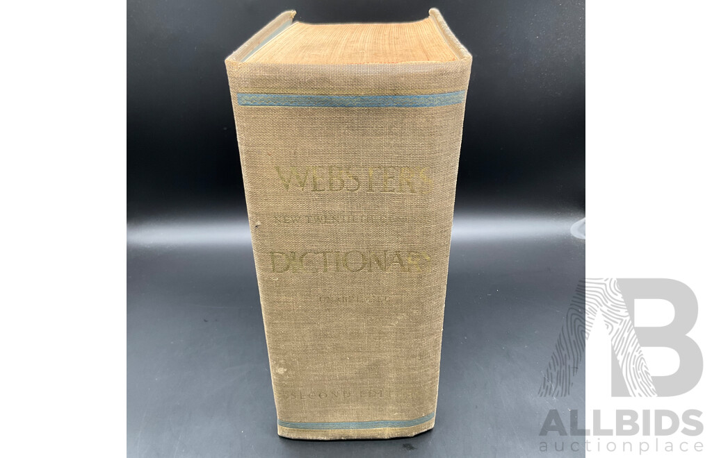 WEBSTER NEW TWENTIETH CENTURY DICTIONARY
