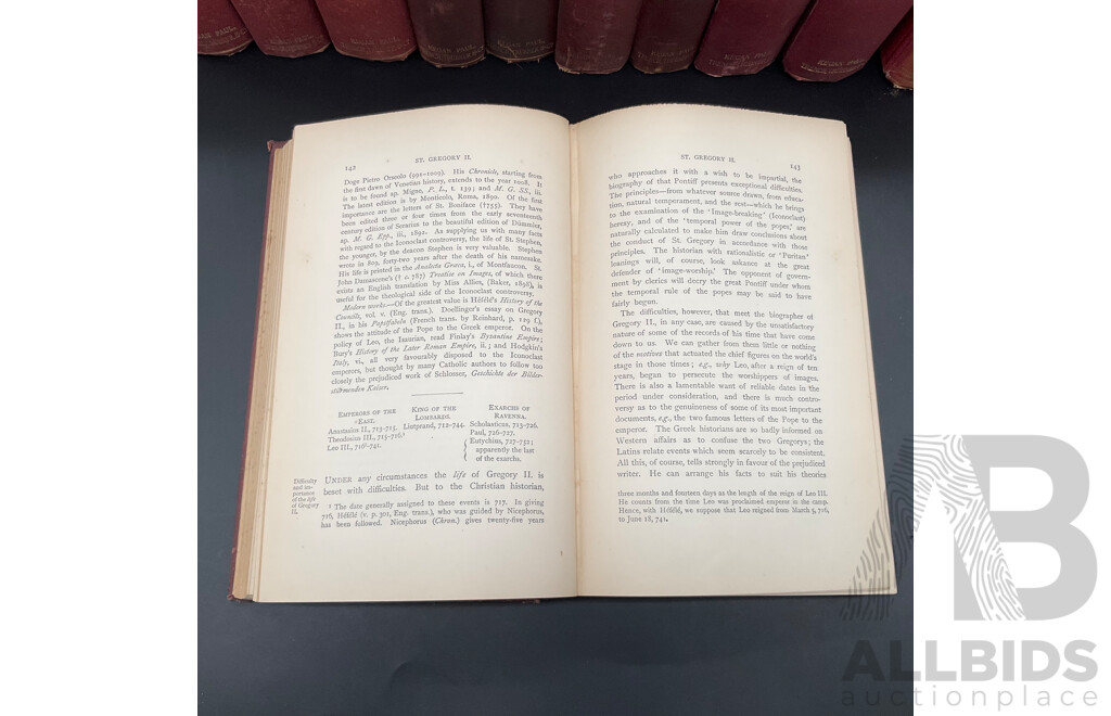 the LIVES of the POPES in MIDDLE AGES, by Horace K. Mann., Volumes I to XII and the POPES and SCIENCE - Lot of 13