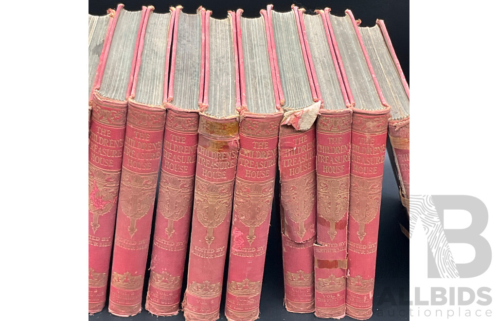 THE CHILDREN'S TREASURE HOUSE, Volumes I to 10 - Lot of 10