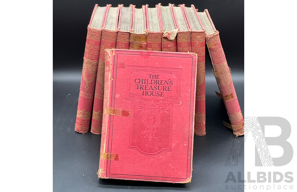 THE CHILDREN'S TREASURE HOUSE, Volumes I to 10 - Lot of 10