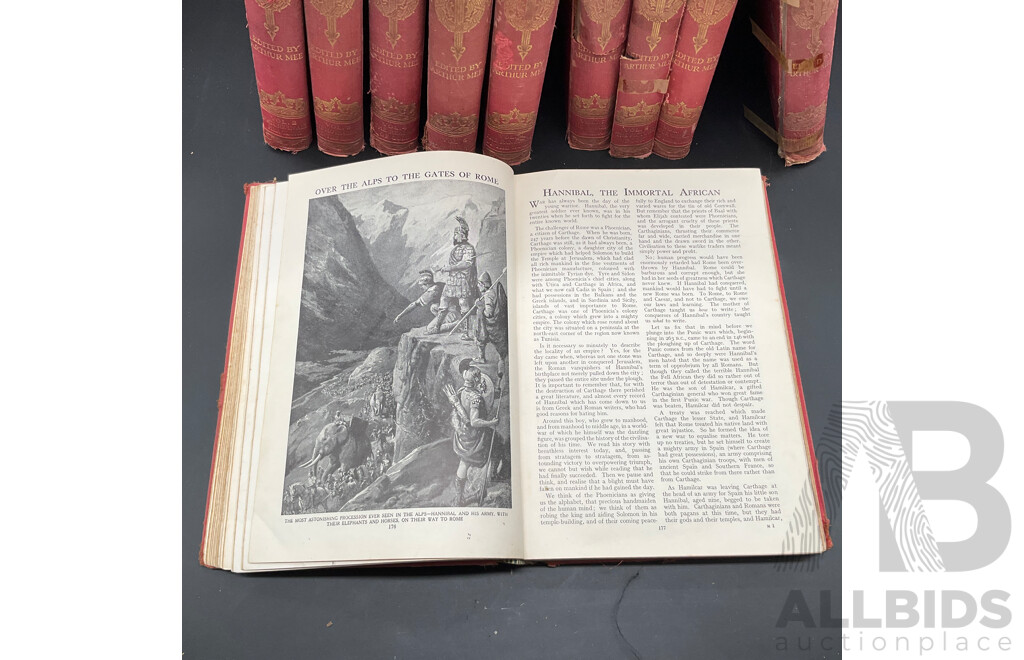 THE CHILDREN'S TREASURE HOUSE, Volumes I to 10 - Lot of 10