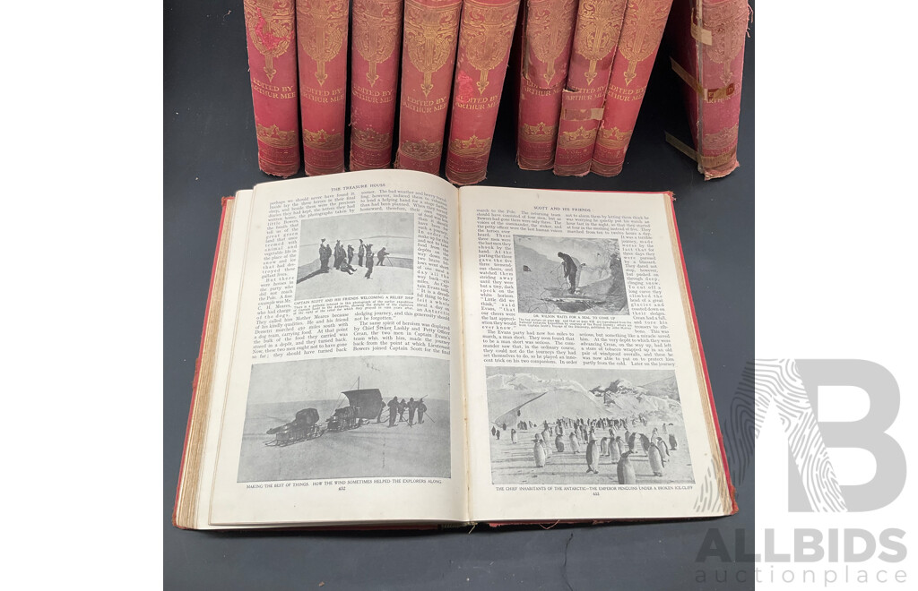 THE CHILDREN'S TREASURE HOUSE, Volumes I to 10 - Lot of 10