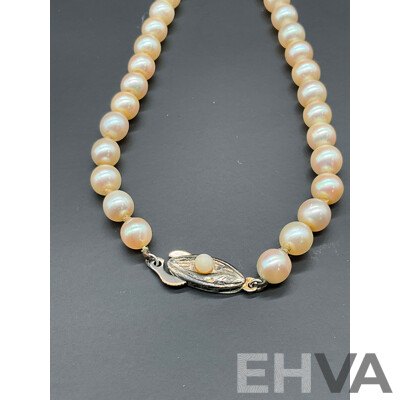 Vintage MITSUKO Cultured Pearls Necklace