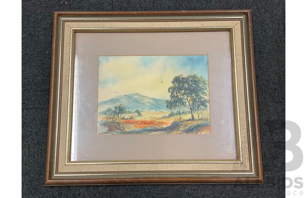 Artists Unknown - Collection of Original Works Including Large Watercolour