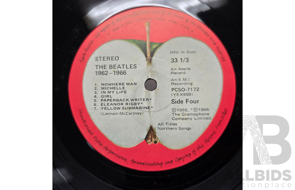 The Beatles - Australian 10th Anniversary Greatest Hits Volumes 1 & 2 (1963-1973) Rare Australian Apple / Parlophone Stereo Double LP Set