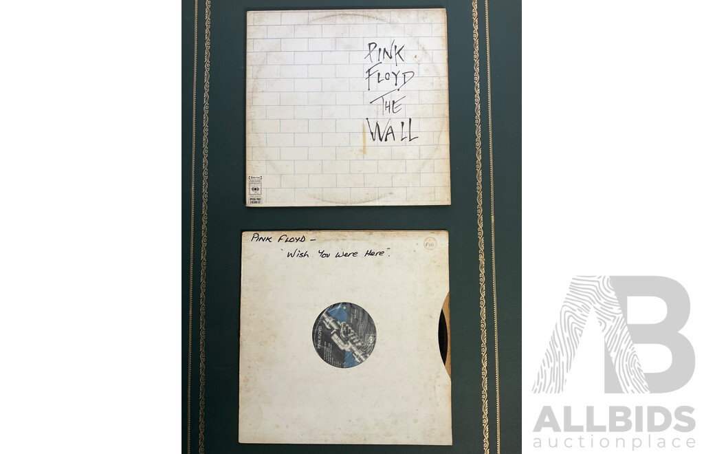 Pink Floyd - The Wall (2× LP) & Wish You Were Here Australian Pressings - CBS Records