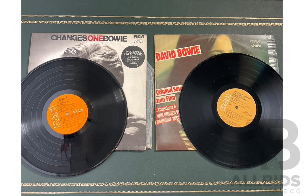 Collection of 4 Vintage LP Records - Including SUPERTRAMP ''Breakfast in America'', The WATERBOYS ''^The Whole of The Moon'', DAVID BOWIE ''Original Soundtrack'' and ''Changes One Bowie''