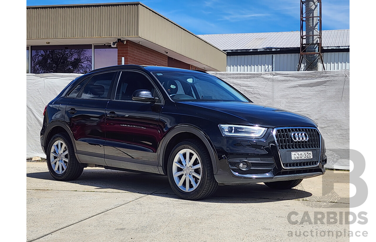9/2013 Audi Q3 2.0 TDI Quattro (103kw) 8U MY14 4d Wagon Black 2.0L