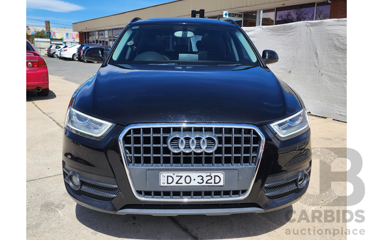 9/2013 Audi Q3 2.0 TDI Quattro (103kw) 8U MY14 4d Wagon Black 2.0L