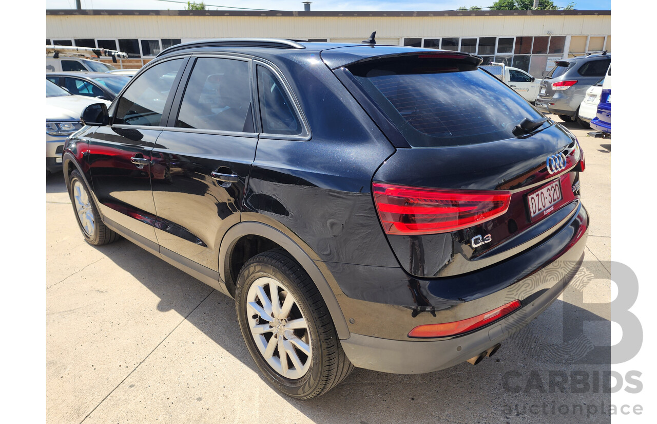 9/2013 Audi Q3 2.0 TDI Quattro (103kw) 8U MY14 4d Wagon Black 2.0L