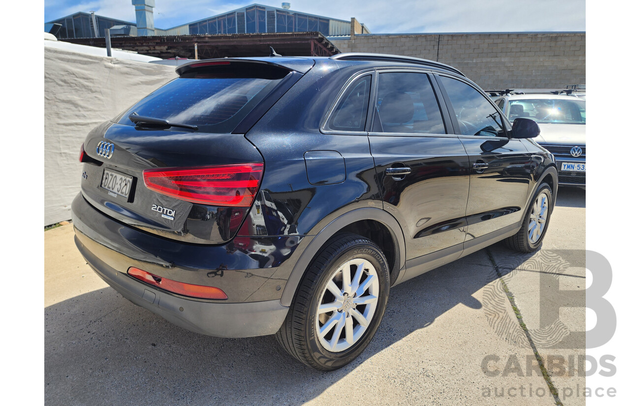 9/2013 Audi Q3 2.0 TDI Quattro (103kw) 8U MY14 4d Wagon Black 2.0L