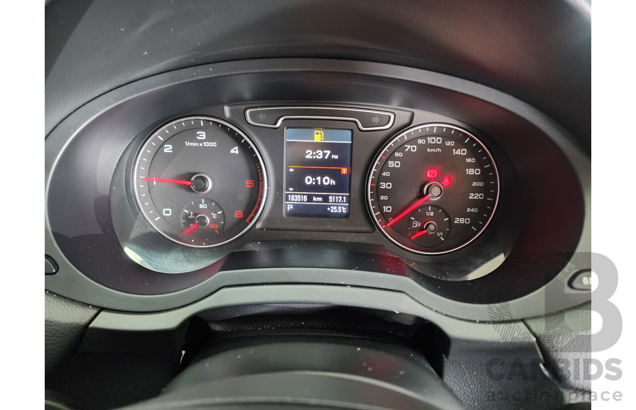 9/2013 Audi Q3 2.0 TDI Quattro (103kw) 8U MY14 4d Wagon Black 2.0L