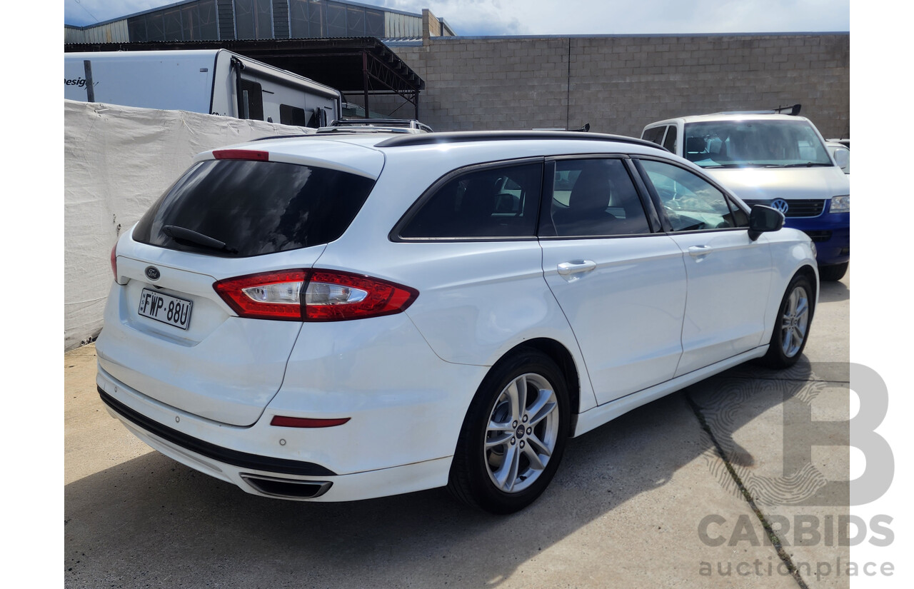 11/2017 Ford Mondeo Ambiente TDCi MD 4d Wagon White 2.0L