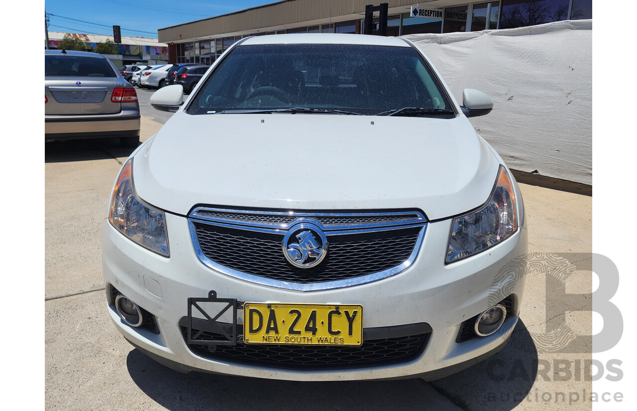 2/2014 Holden Cruze Equipe JH MY14 5d Hatchback White 1.8L