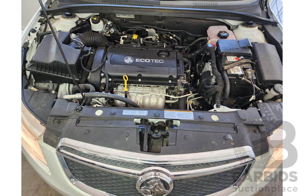 2/2014 Holden Cruze Equipe JH MY14 5d Hatchback White 1.8L