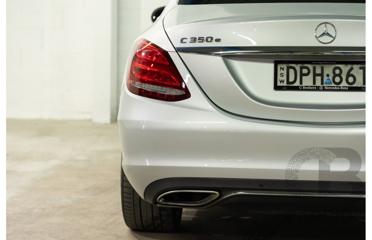07/2017 Mercedes-Benz C350 e (RWD) 205 MY17 4d Sedan Iridium Silver Turbo 2.0L - 60kW Plug-In Hybrid