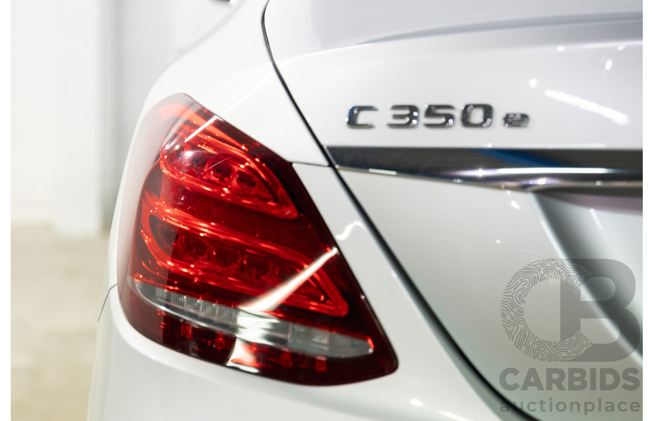07/2017 Mercedes-Benz C350 e (RWD) 205 MY17 4d Sedan Iridium Silver Turbo 2.0L - 60kW Plug-In Hybrid