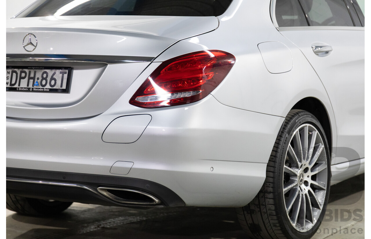 07/2017 Mercedes-Benz C350 e (RWD) 205 MY17 4d Sedan Iridium Silver Turbo 2.0L - 60kW Plug-In Hybrid