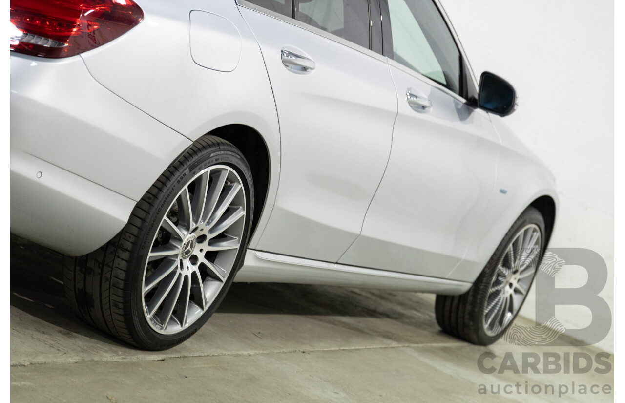 07/2017 Mercedes-Benz C350 e (RWD) 205 MY17 4d Sedan Iridium Silver Turbo 2.0L - 60kW Plug-In Hybrid