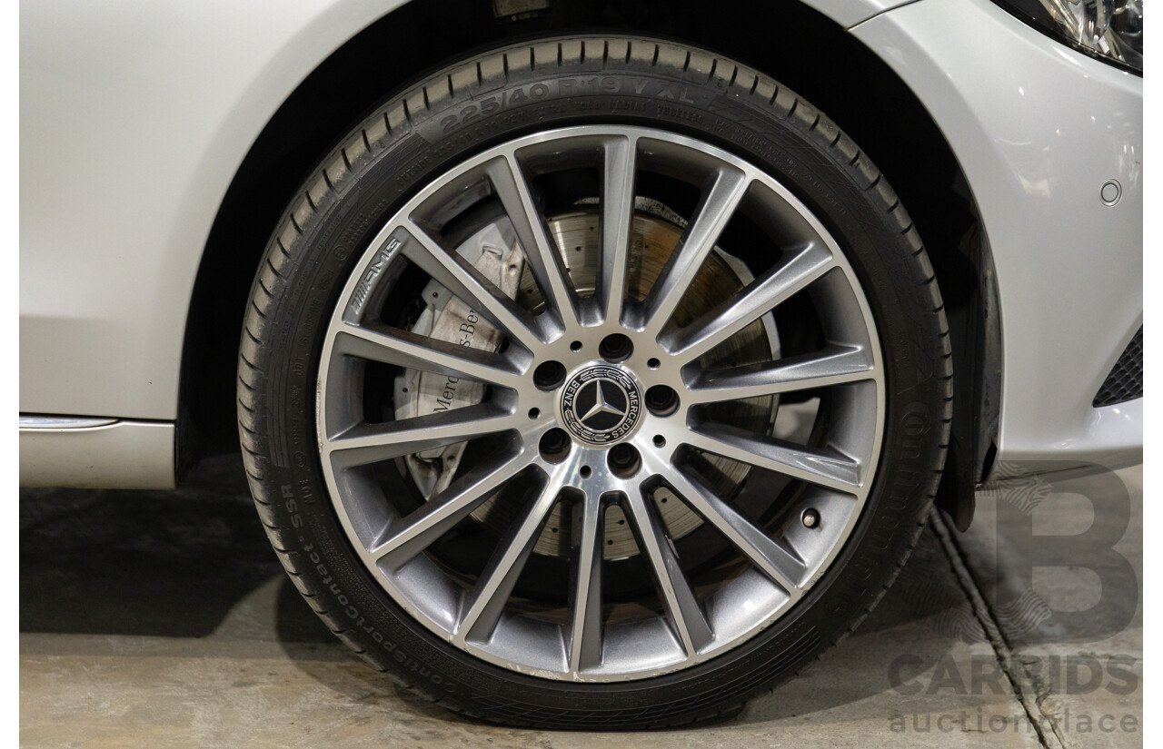 07/2017 Mercedes-Benz C350 e (RWD) 205 MY17 4d Sedan Iridium Silver Turbo 2.0L - 60kW Plug-In Hybrid