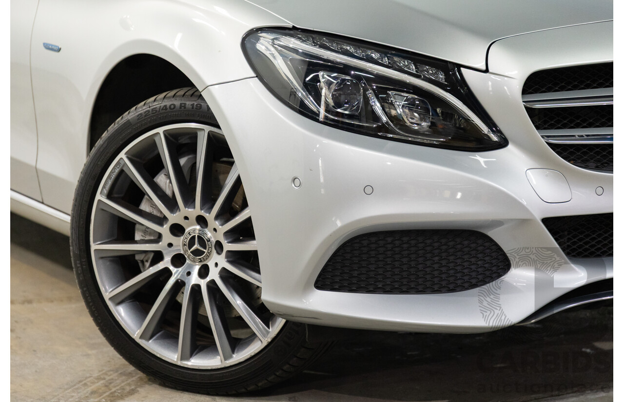07/2017 Mercedes-Benz C350 e (RWD) 205 MY17 4d Sedan Iridium Silver Turbo 2.0L - 60kW Plug-In Hybrid