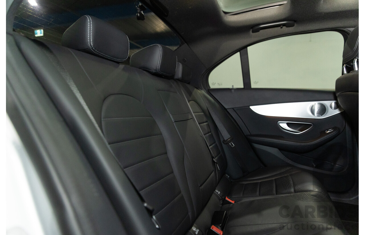 07/2017 Mercedes-Benz C350 e (RWD) 205 MY17 4d Sedan Iridium Silver Turbo 2.0L - 60kW Plug-In Hybrid