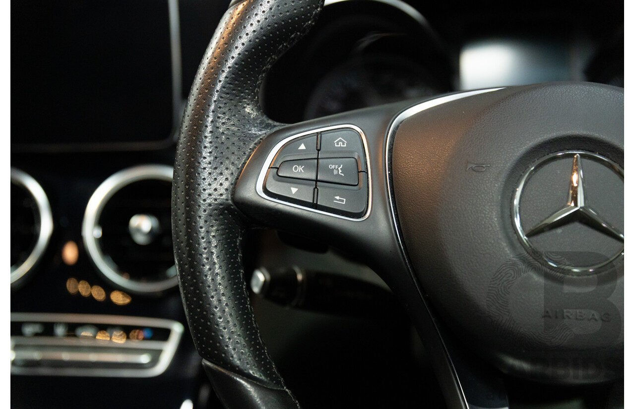 07/2017 Mercedes-Benz C350 e (RWD) 205 MY17 4d Sedan Iridium Silver Turbo 2.0L - 60kW Plug-In Hybrid